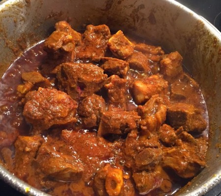 Mutton (Goat) meat Curry, perfect Indian curry
